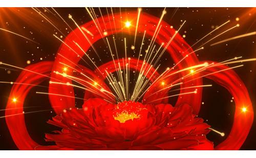 c1117 花开盛世 喜庆开场舞蹈演出舞台LED大屏幕背景视频素材 包素材网